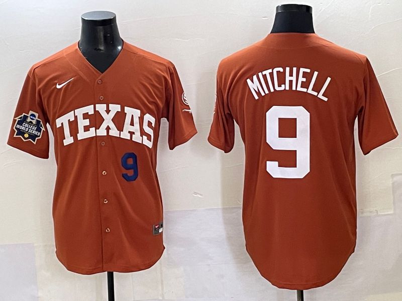 Men 2025 Texas Longhorns #9 Mitchell Brown Joint Name Nike NCAA Jersey style 5